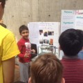Artash explaining at Science&nbsp;Fair