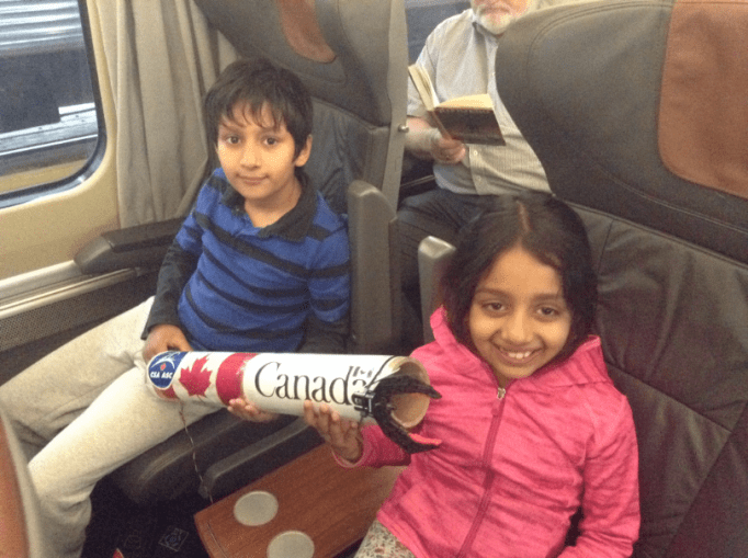 7-In train with Canada Arm