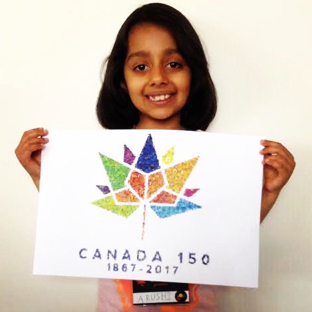 Arushi holding her Entry 2