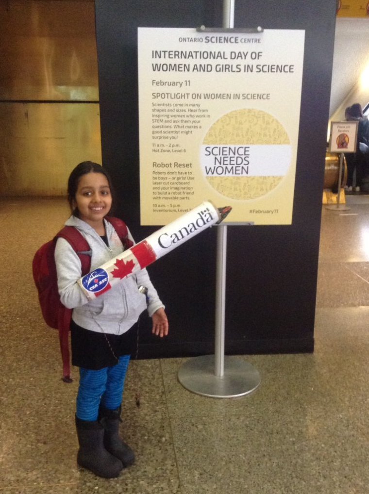 arushi with canada arm